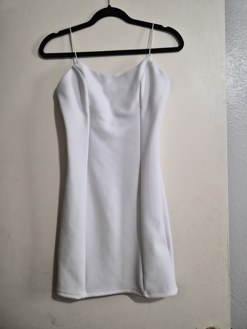 french kyss White Spaghetti-Strap Mini Dress